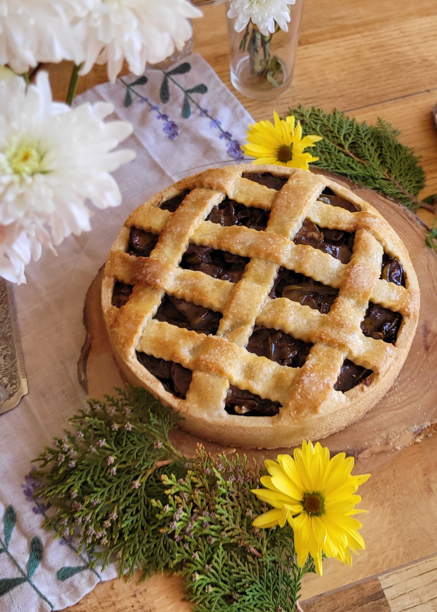 Tarta de manzana y pera